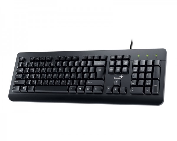 GENIUS KM-160 USB US crna tastatura+ USB crni miš