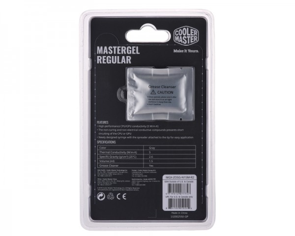 COOLER MASTER MasterGel Regular termalna pasta (MGX-ZOSG-N15M-R2)