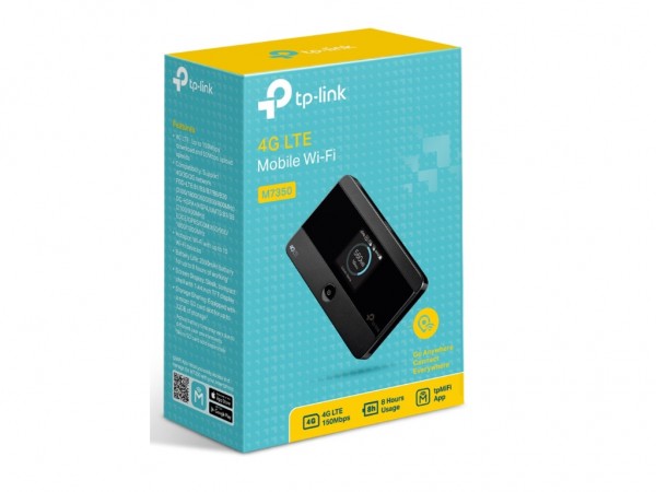 TP-Link M7350 150Mbps 4G LTE Mobile, DualBand Wi-Fi, SIM card, microSD, TFT displej, 2000 mAH, 8WH