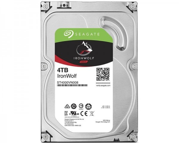 SEAGATE 4TB 3.5'' SATA III 64MB ST4000VN008 IronWolf NAS outlet