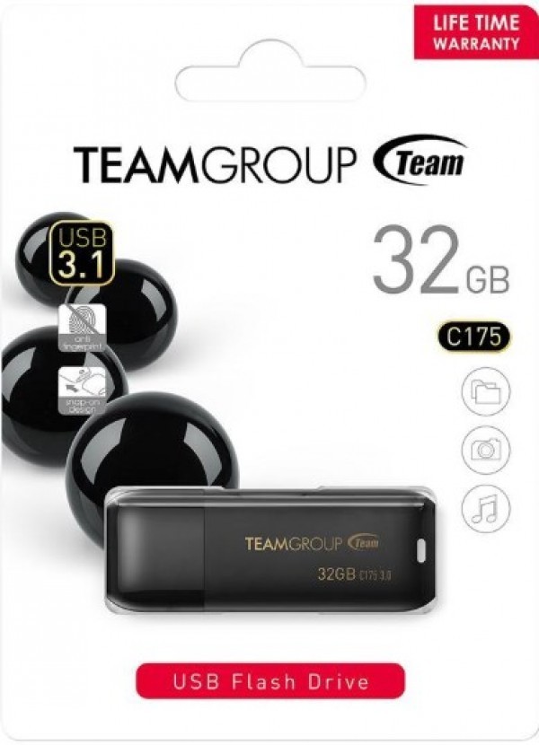 TeamGroup 32GB C175 USB 3.1 BLACK TC175332GB01