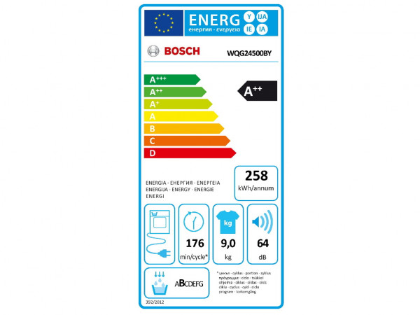 BOSCH Mašina za sušenje veša WQG24500BY