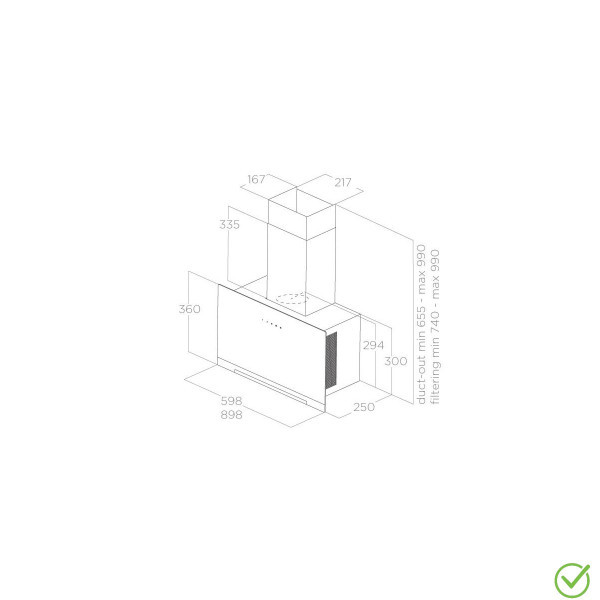 ELICA Aspirator APLOMB BLA60