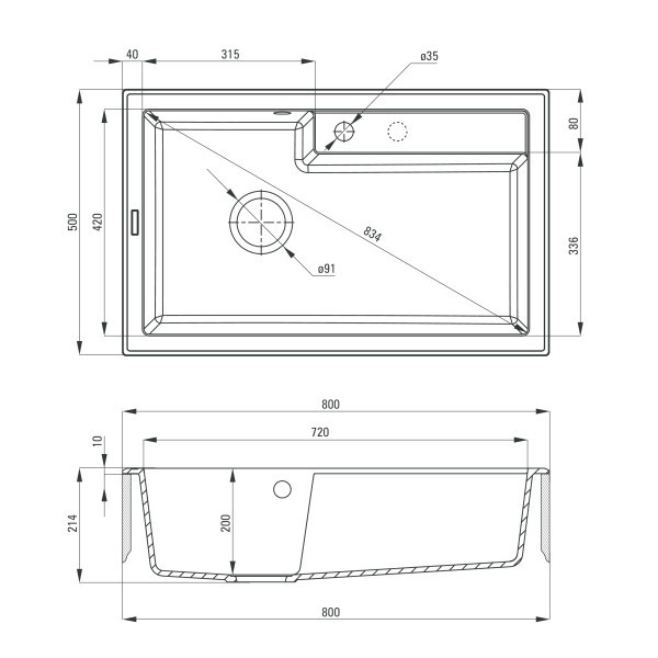 Deante Sudopera Eridan 80MGRA ZQE G10B