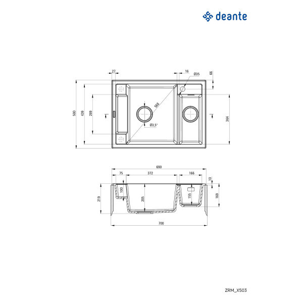 Deante sudopera magnetic ZRM  A503