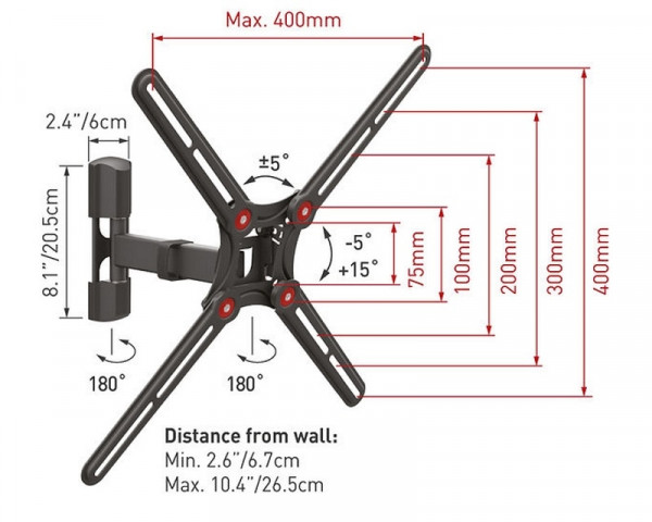 BARKAN BM331 TV zidni nosač od 13''do 65''