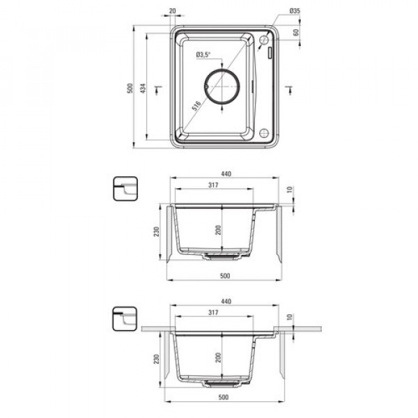 DEANTE Momi sudopera ZKM N103