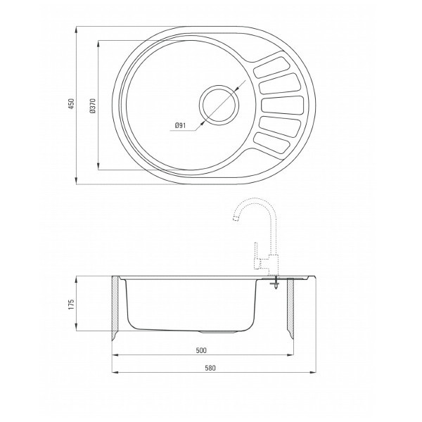 Set sudopera ZST 011C + slavina  BCA 066M