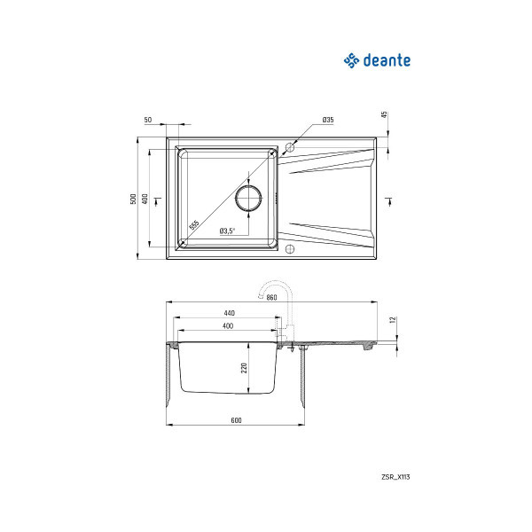 Deante sudopera Prime 86MGRA0 ZSR G113