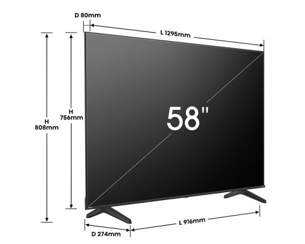 HISENSE 58 inča 58A6N LED 4K UHD Smart TV