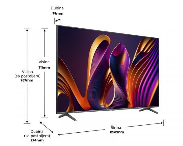 HISENSE 75 inča 75E7NQ PRO QLED 4K UHD Smart TV