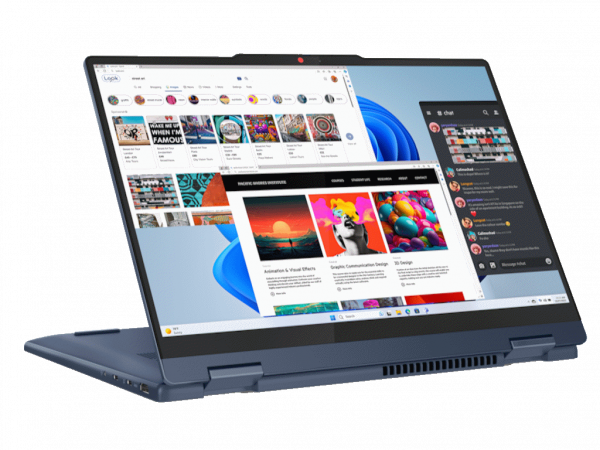 LENOVO Laptop IdeaPad 5 2in1 14AHP9 DOS 14inch WUXGA Ryzen 7-8845HS 16GB/1TB FPR backlit SRB plava