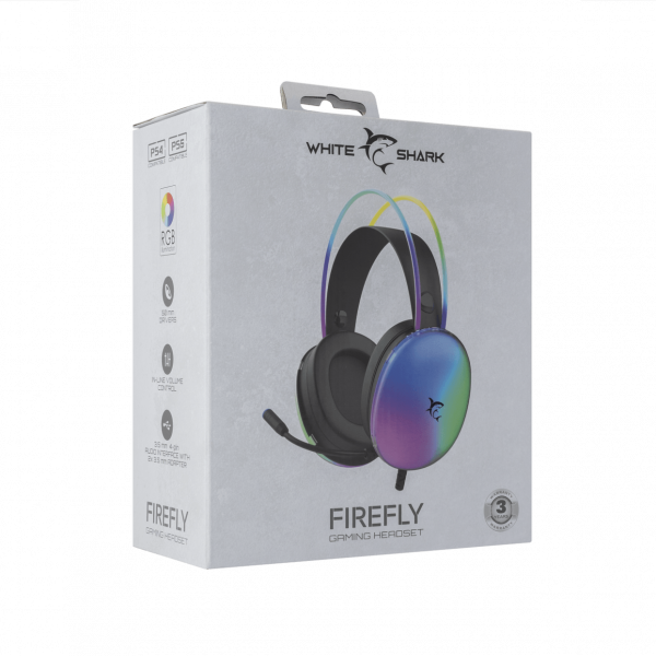 White Shark GH 2342 FIREFLY Black Headset