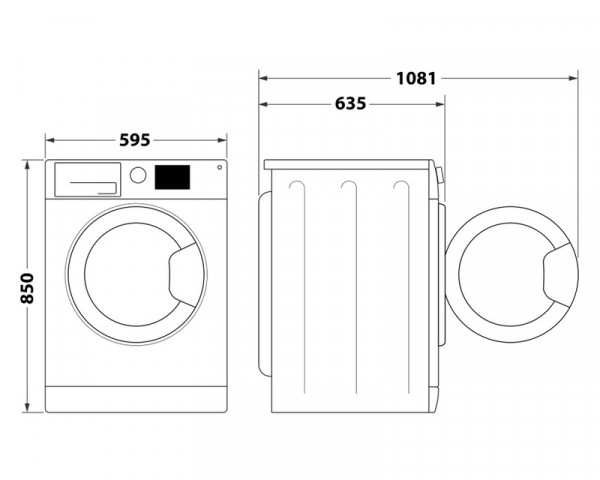 WHIRLPOOL FFWDD 1076258 SV EE inverter mašina za pranje i sušenje veša 