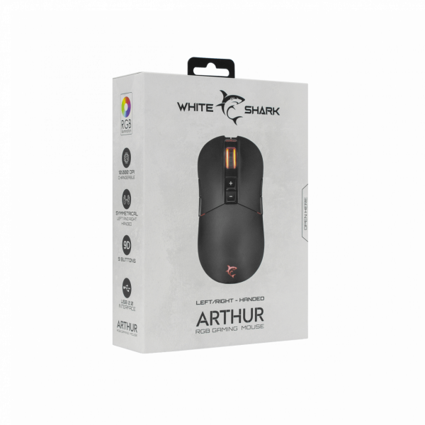 White Shark GM 9005 ARTHUR Mouse Black