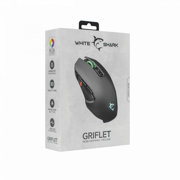 White Shark GM 5011 GRIFLET Mouse Black