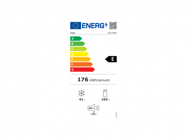 Frižider TESLA RD2100ME dvoje vrataručno otapanjeE168+42L143x55x55cmbela